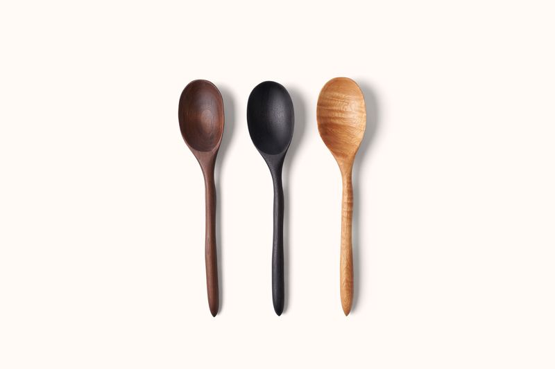 TROY BROOK STUDIOS WOOD SERVING SPOON UTENSIL