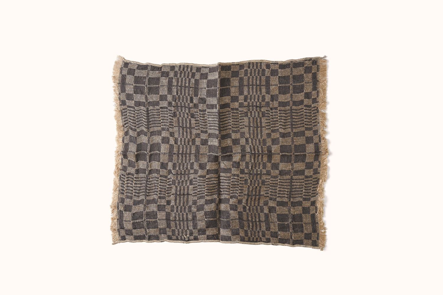 ARCOLAIO OPTICAL NAPKIN, Colour: BLACK/NATURAL