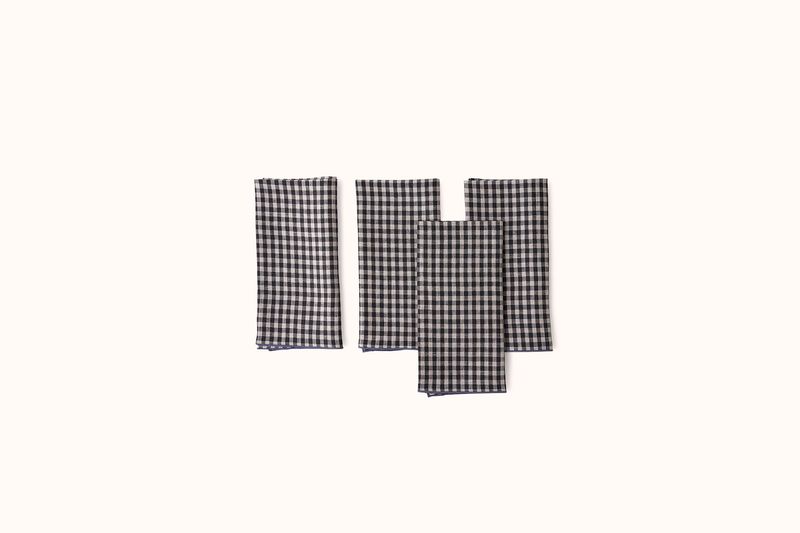 ONCE MILANO LINEN NAPKINS WITH ROLLED HEM