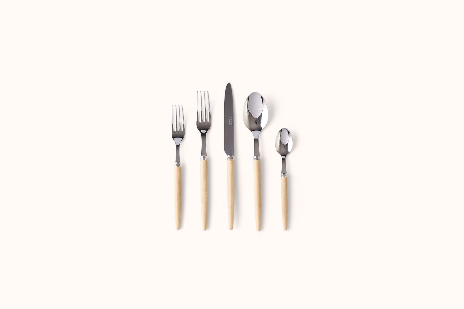 SABRE PARIS POLISHED STAINLESS STEEL JONC FLATWARE SET