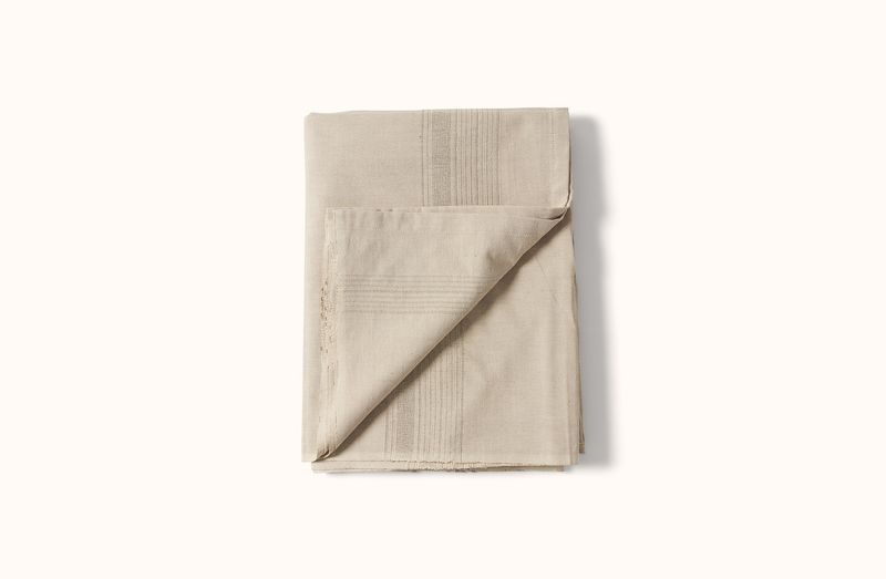 SUSTAINABLE THREADS CREAM HANDWOVEN TABLECLOTH