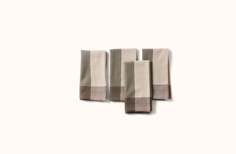 SUSTAINABLE THREADS EARTH TONE HANDWOVEN NAPKIN
