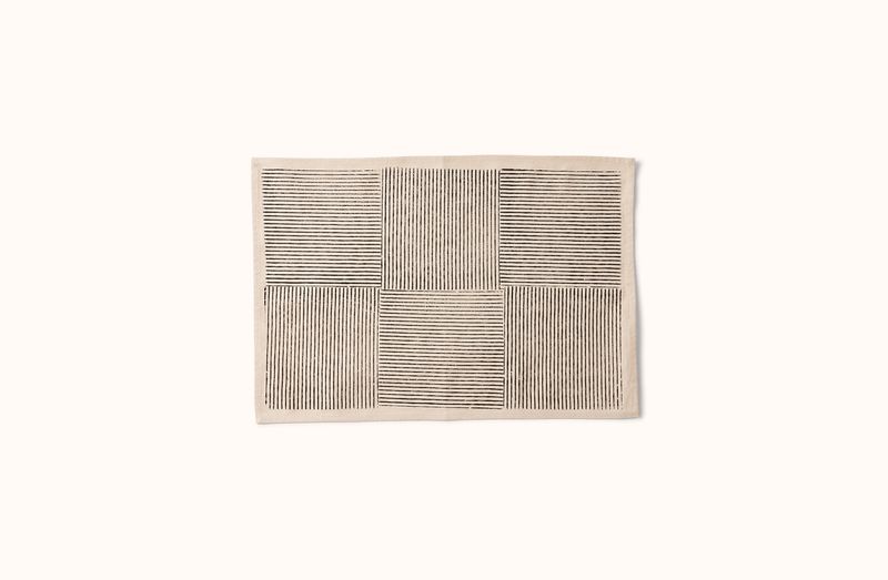 SUSTAINABLE THREADS NIGHT SKY BLOCK PRINTED PLACEMAT