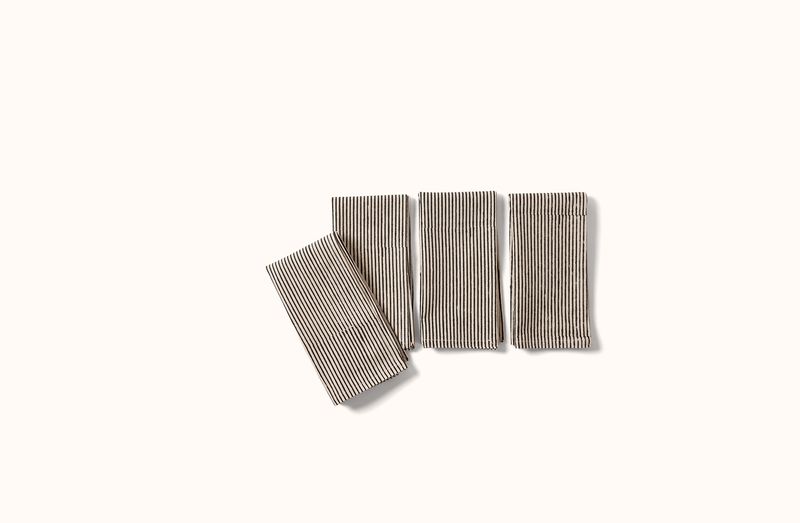SUSTAINABLE THREADS NIGHT SKY BLOCK PRINTED NAPKIN