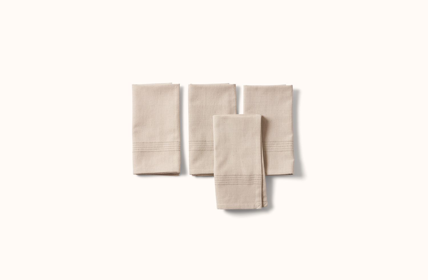 SUSTAINABLE THREADS CREAM HANDWOVEN NAPKIN