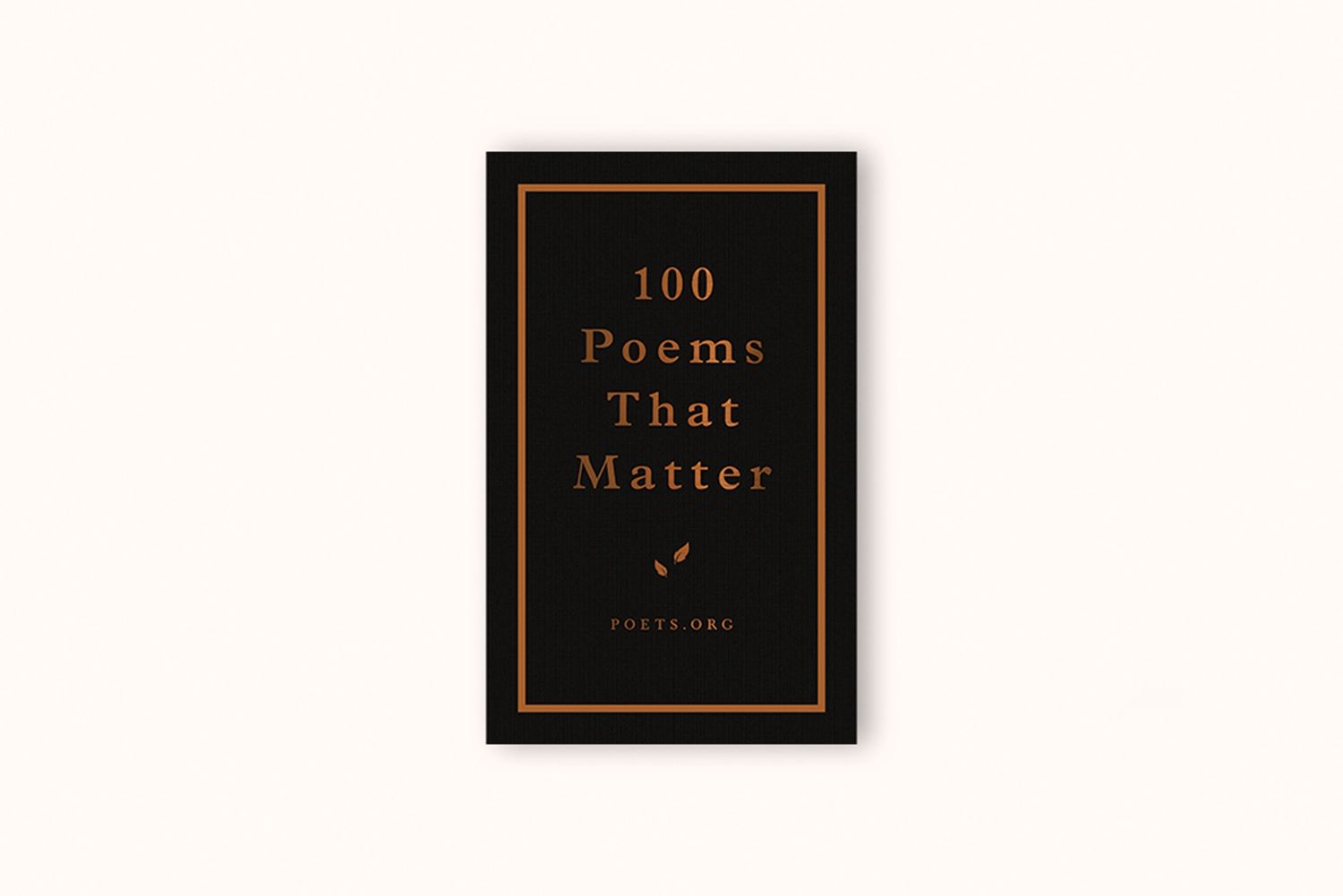 100 POEMS THAT MATTER BY THE ACADEMY OF AMERICAN POETS