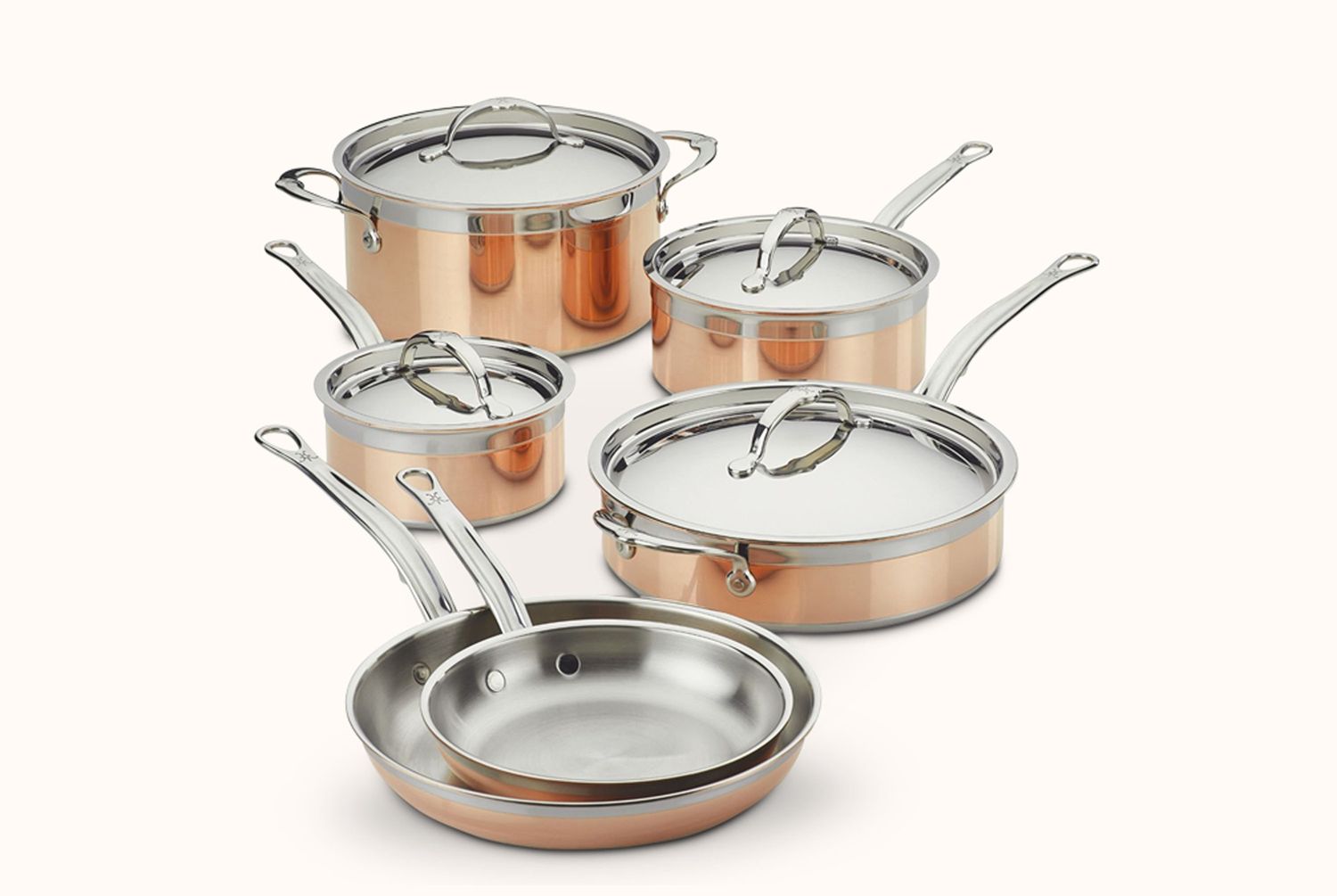 HESTAN COPPER INDUCTION COOKWARE SET