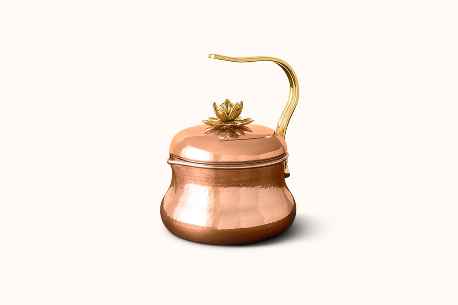 RUFFONI HAMMERED COPPER TEA KETTLE