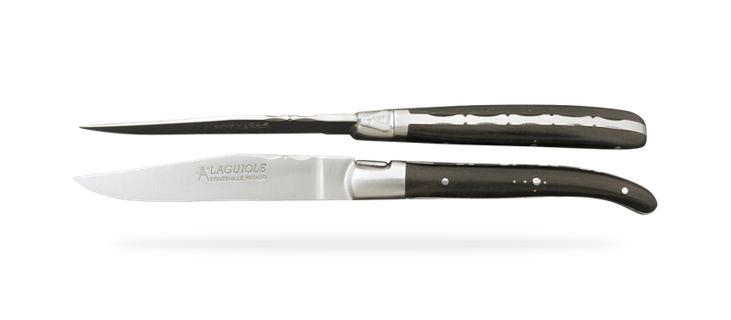 FONTENILLE-PATAUD LAGUIOLE STEAK KNIVES - EBONY