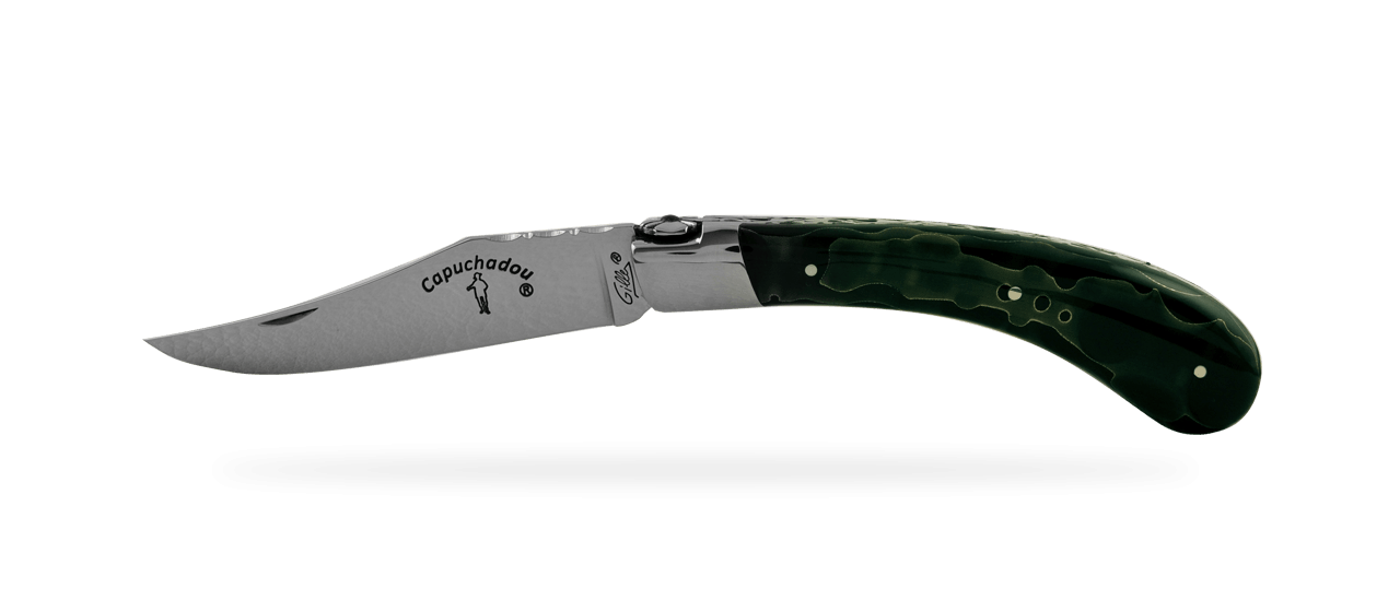 FONTENILLE-PATAUD LE CAPUCHADOU GUILLOCHE KNIFE - BRASS