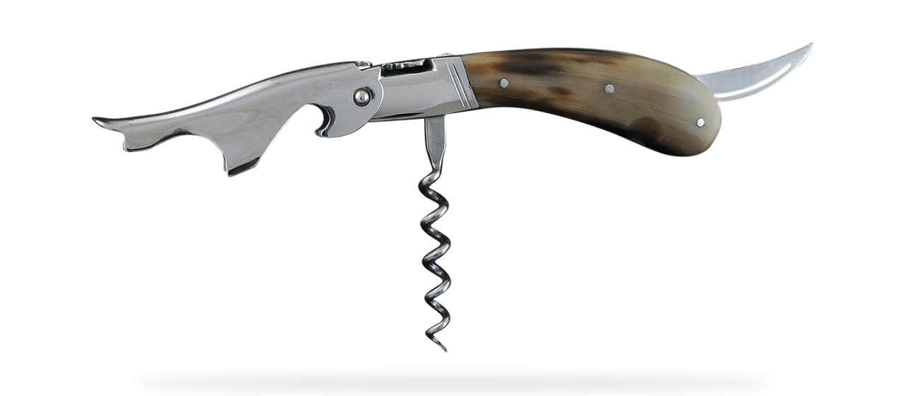 FONTENILLE-PATAUD LAGUIOLE MAGNUM CORKSCREW - COW HORN