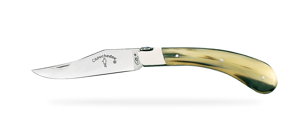 FONTENILLE-PATAUD LE CAPUCHADOU GUILLOCHE KNIFE - HORN