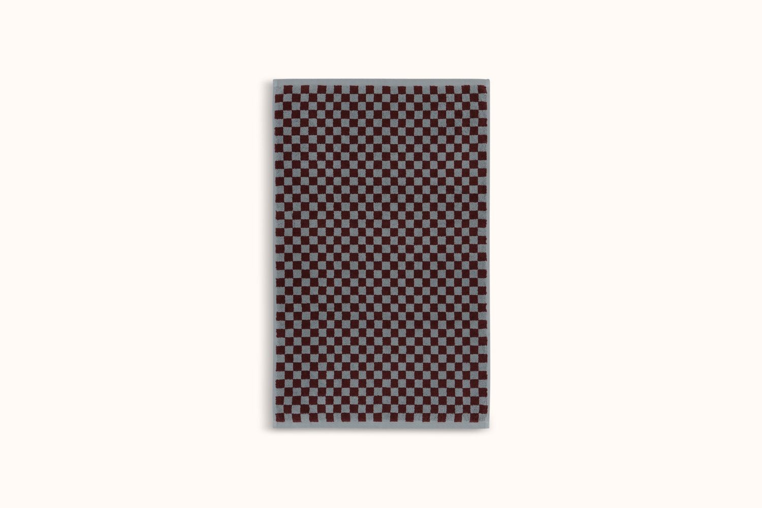 BAINA CEMENT &amp; RHUS CHECKERBOARD BATH MAT