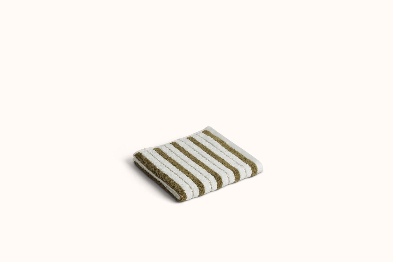 BAINA CAPER &amp; CHALK STRIPE TOWELS, Size: HAND TOWEL