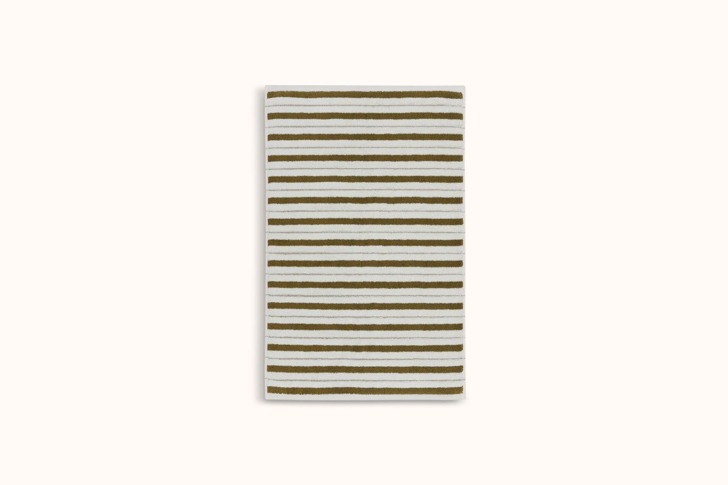 BAINA CAPER &amp; CHALK STRIPE BATH MAT