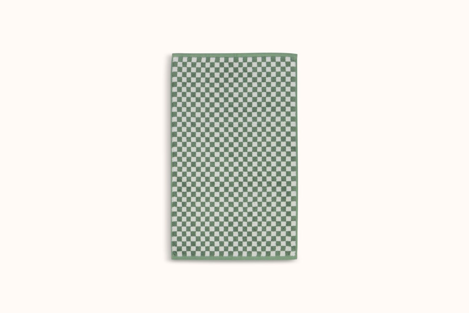 BAINA SAGE &amp; CHALK CHECKERBOARD BATH MAT