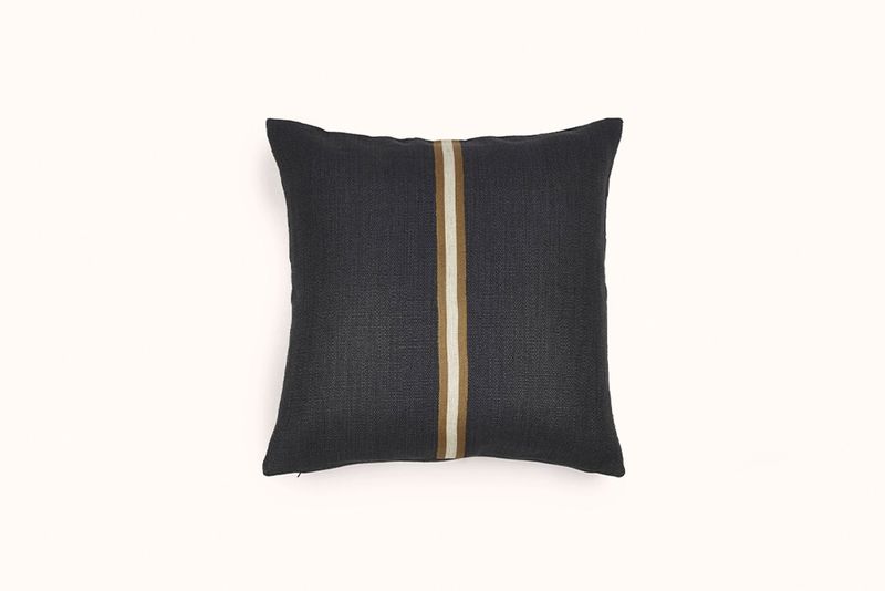 LIBECO FADED BLACK JASPER PILLOW COVER
