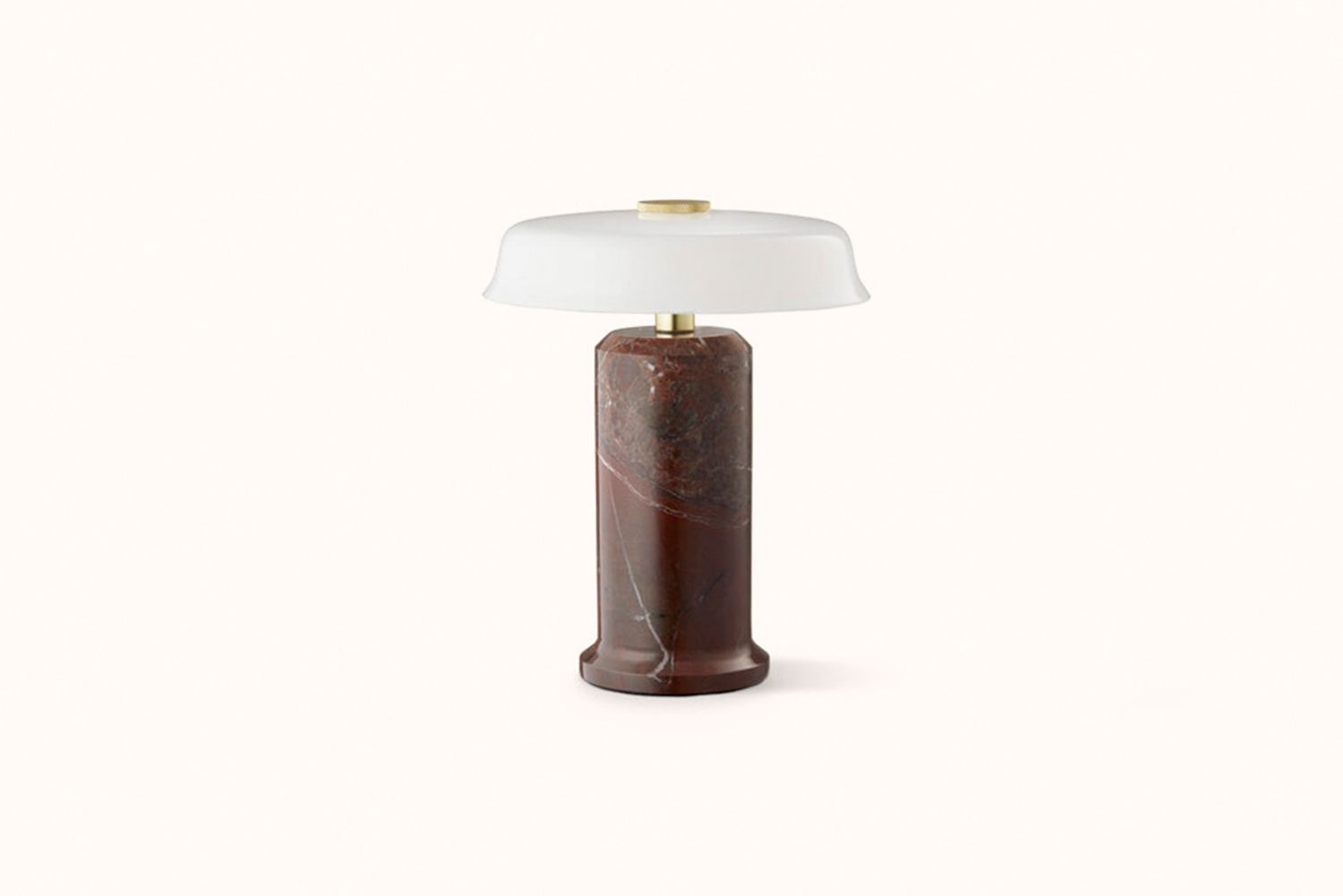 DESIGN BY US BURGANDY/OPAL PORTABLE LAMP