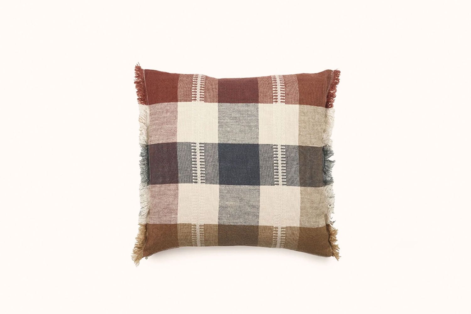 LIBECO CHECKED MAXINE PILLOW COVER