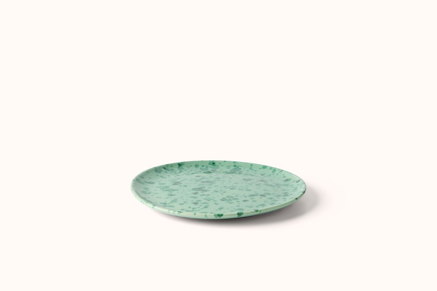 GREEN ON GREEN SPLATTERWARE DINNERWARE, Size: LARGE DINNER PLATE