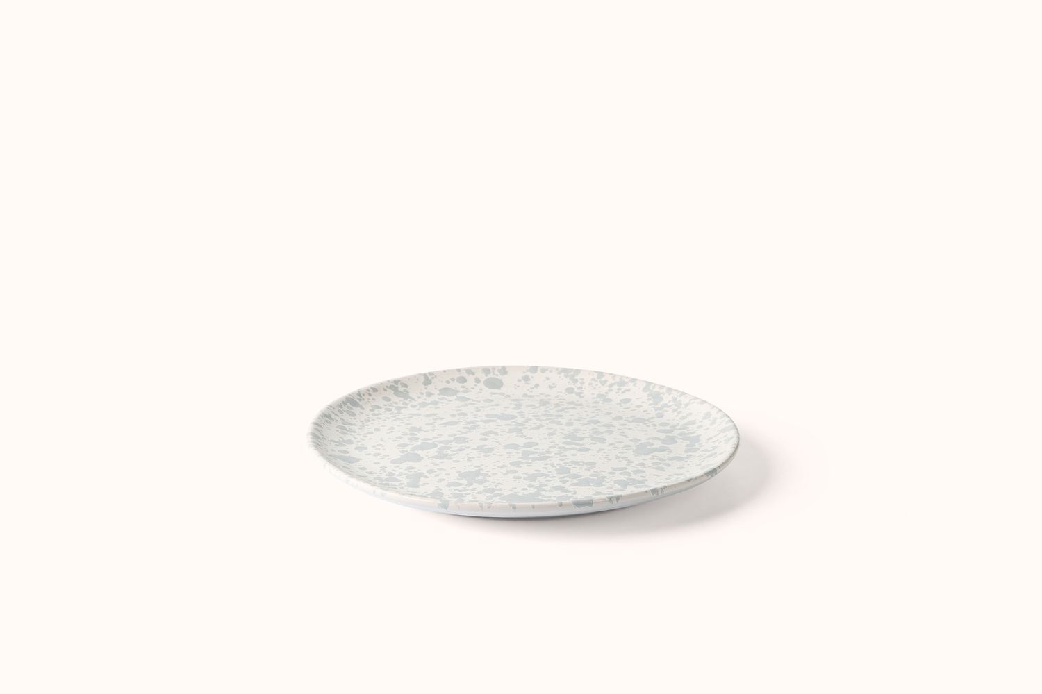 GREY ON WHITE SPLATTERWARE DINNERWARE, Size: LARGE DINNER PLATE