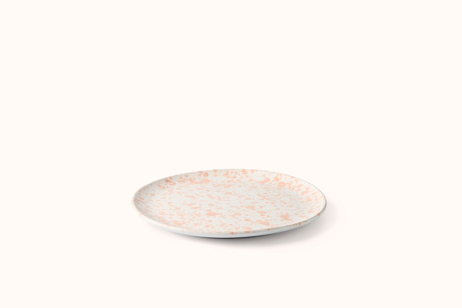 PINK ON WHITE SPLATTERWARE DINNERWARE, Size: LARGE DINNER PLATE