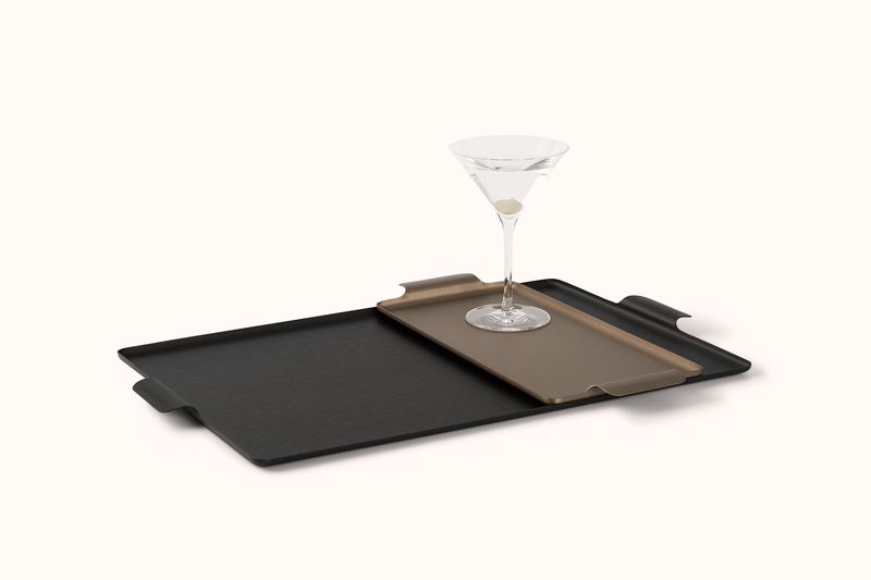 KAYMET BLACK LARGE PRESSED TRAY