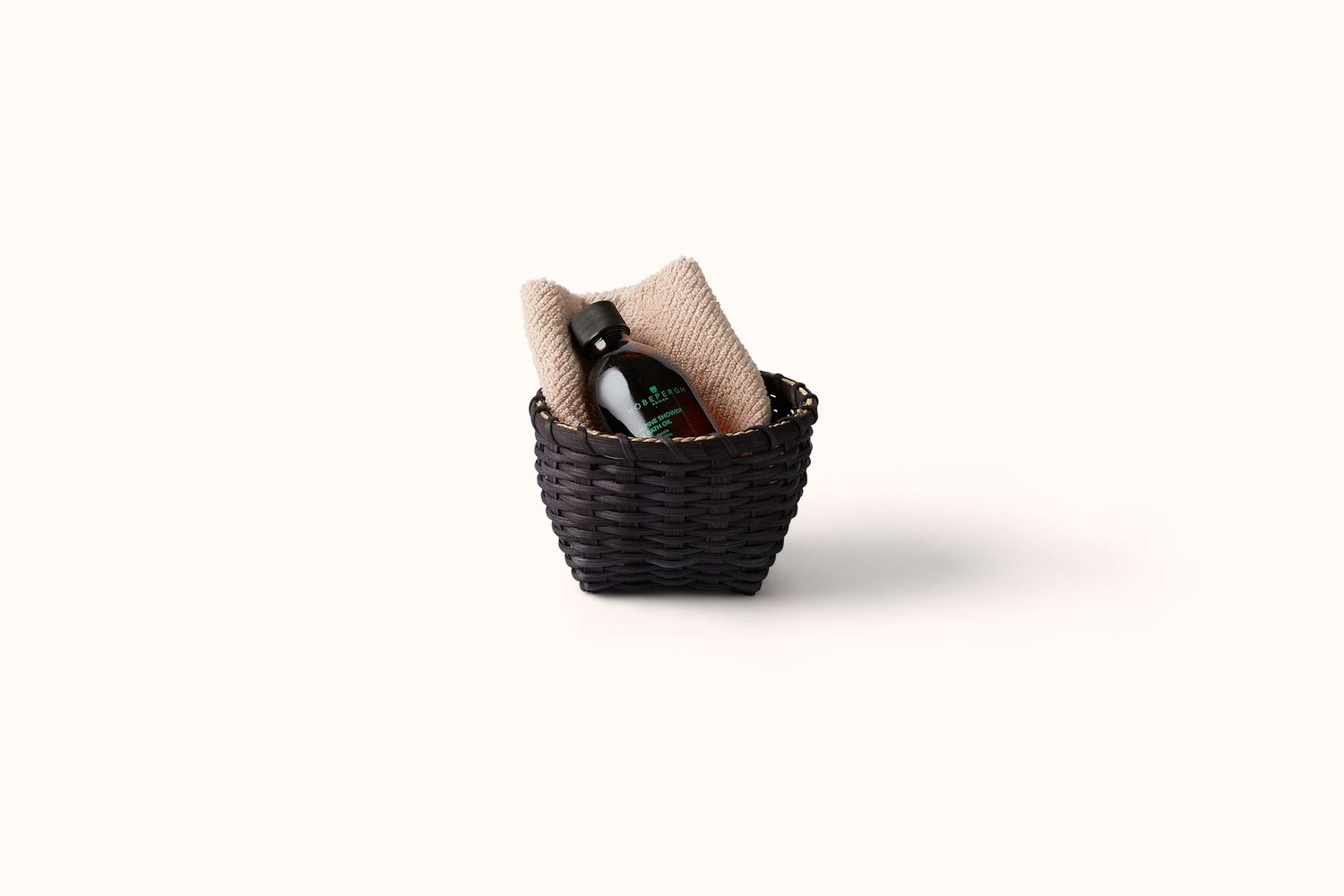 UNDERWATER WEAVING STUDIO LITTLE LOVE TABLE BASKET, Colour: BLACK-DYED