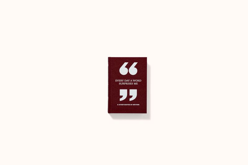 EVERY DAY A WORD SURPRISES ME &amp; OTHER QUOTES BY WRITERS BY PHAIDON EDITORS