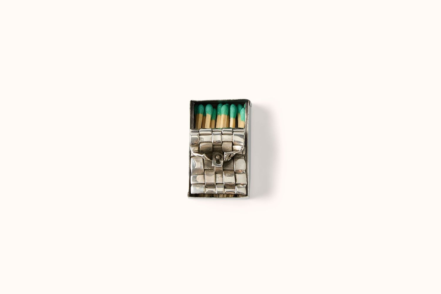 HEATH WAGONER SILVER SARDINE MATCH BOX
