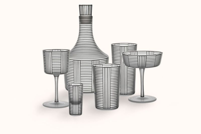 LOBMEYR HOFFMAN BRONZIT LINEAR STRIPE COLLECTION