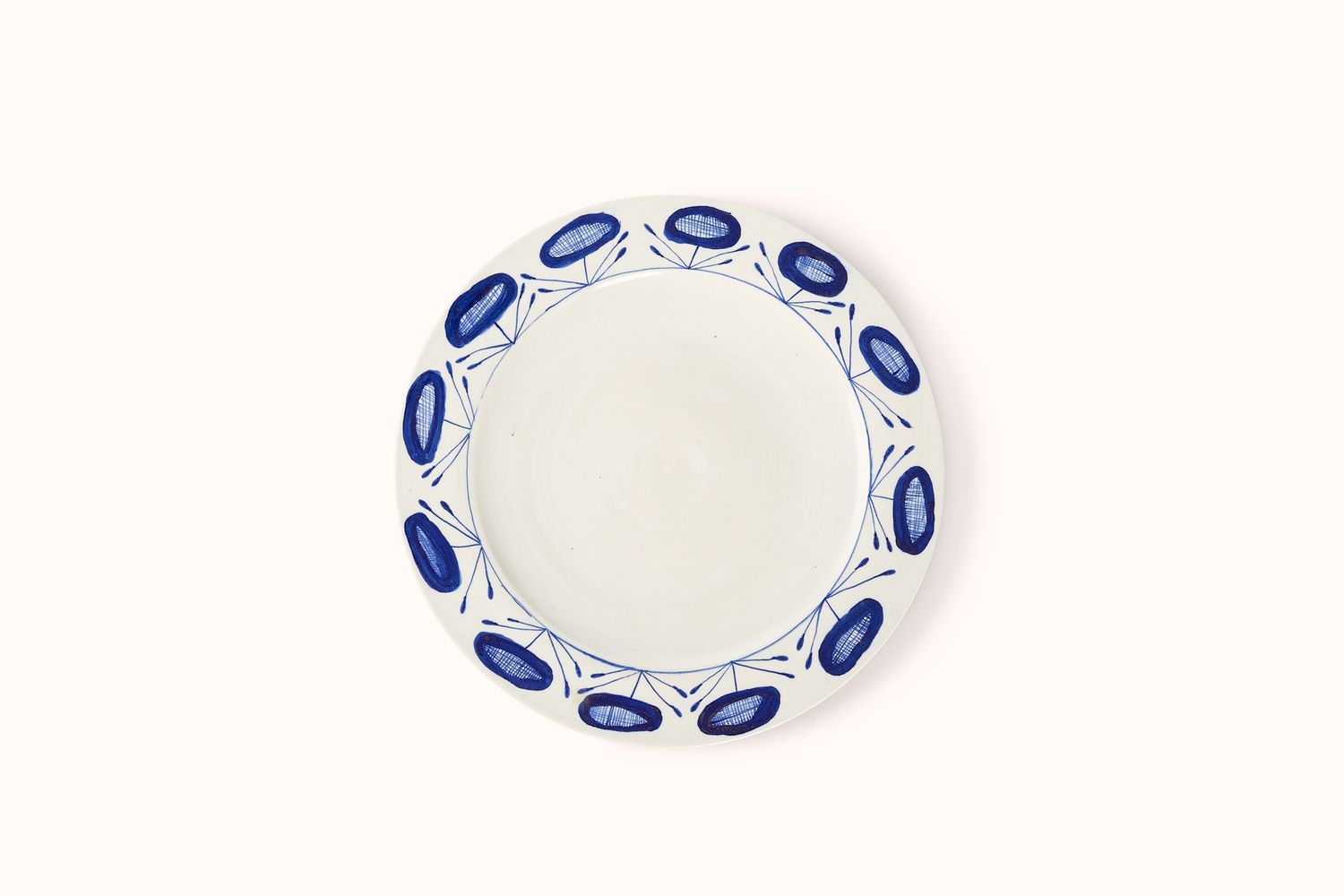 MG BY HAND ROUND PLATTER - POPPY