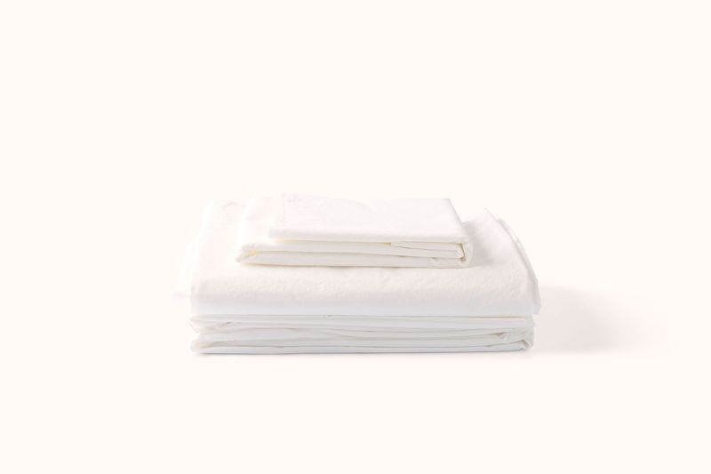 SOCIETY LIMONTA EXTRAFINE COTTON BED LINENS - BIANCO