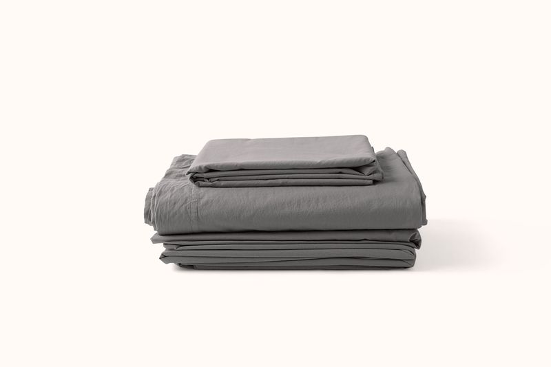 SOCIETY LIMONTA EXTRAFINE COTTON BED LINENS - FUMO