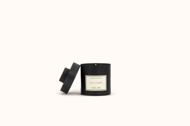 MAD ET LEN WHITE WAX FIGUE NOIRE BASIC PETITE CANDLE