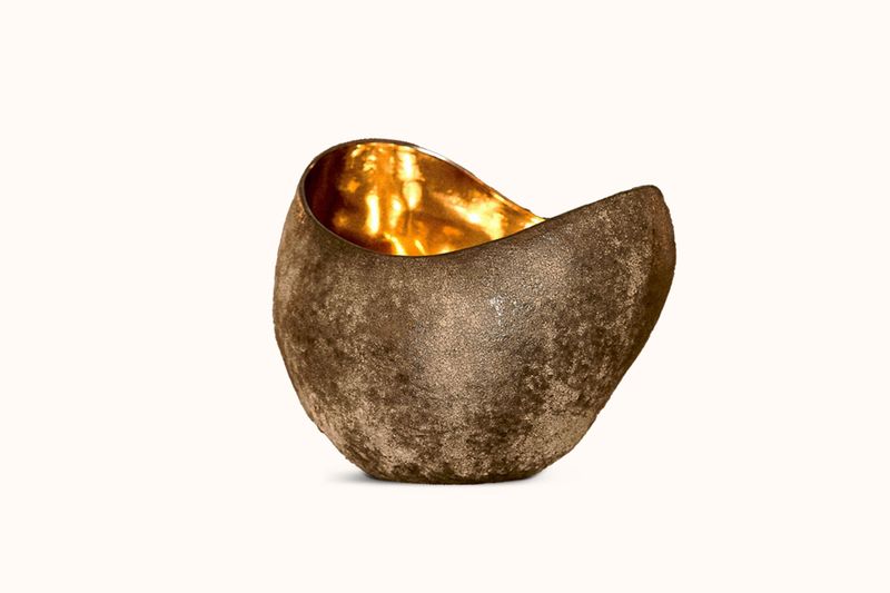 AMEN AMBER SCENTED GOLD LIGHT SCULPTURE