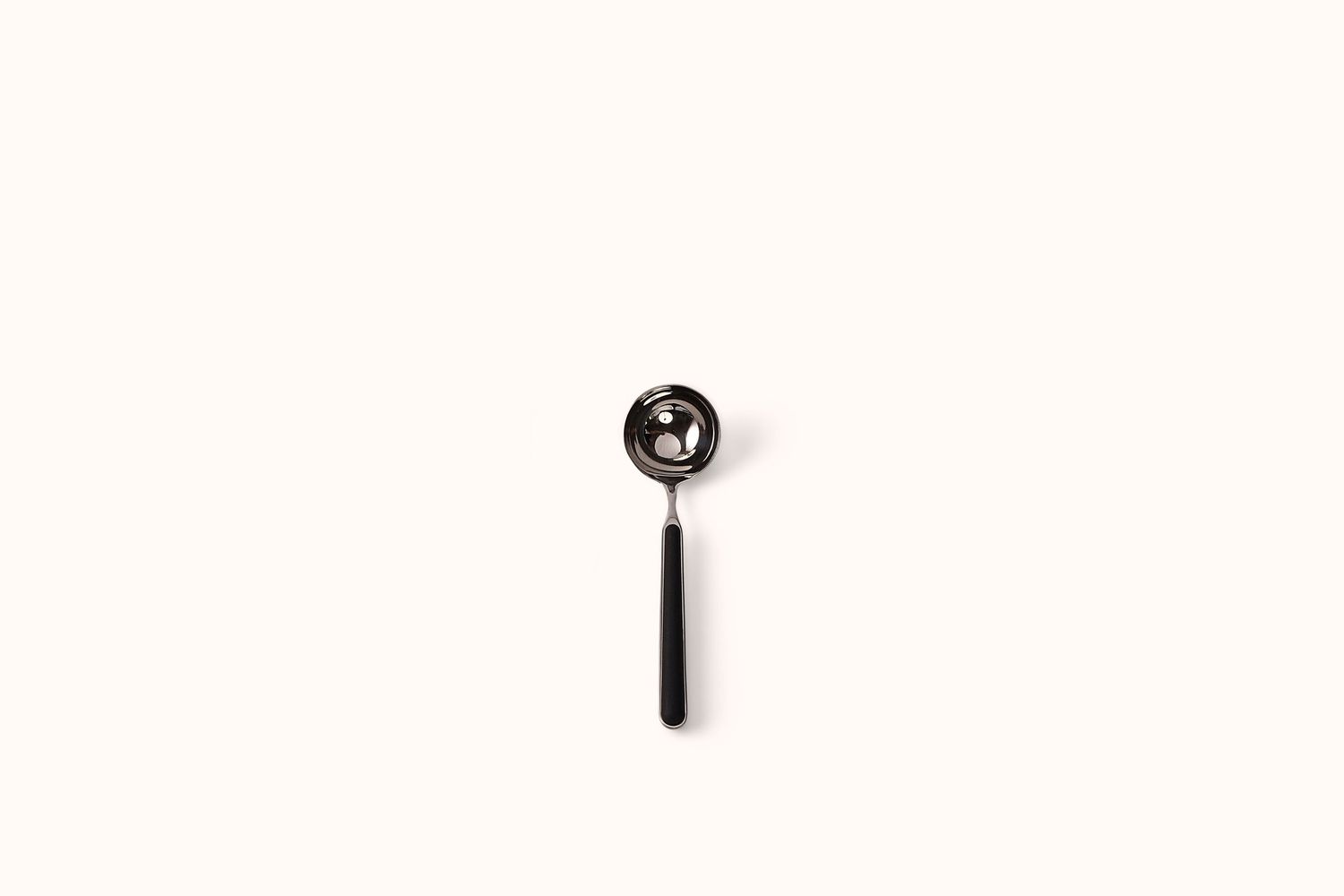 MEPRA BLACK ON POLISHED STAINLESS STEEL FANTASIA LADLE