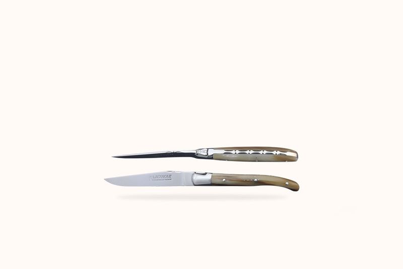 FONTENILLE-PATAUD LAGUIOLE STEAK KNIVES - HORN