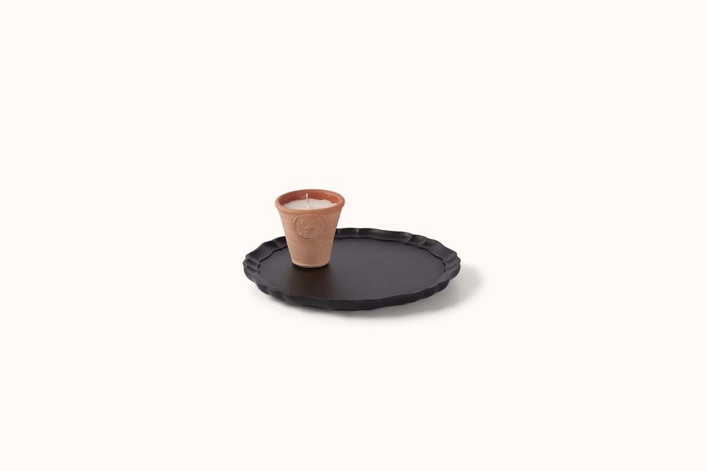 IFUJI ITALIAN ROUND PLATE BLACK, Size: SMALL