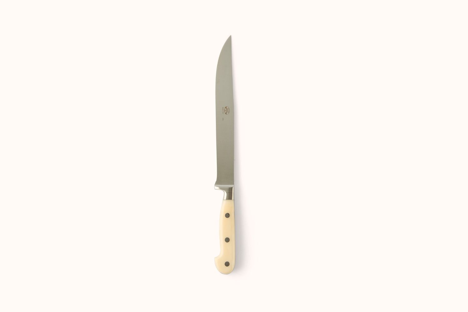 BERTI CARVING KNIFE IN MAGNETIC BLOCK - CREAM