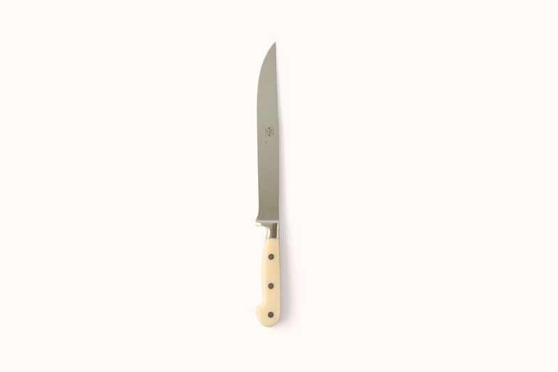 BERTI CARVING KNIFE IN MAGNETIC BLOCK - CREAM