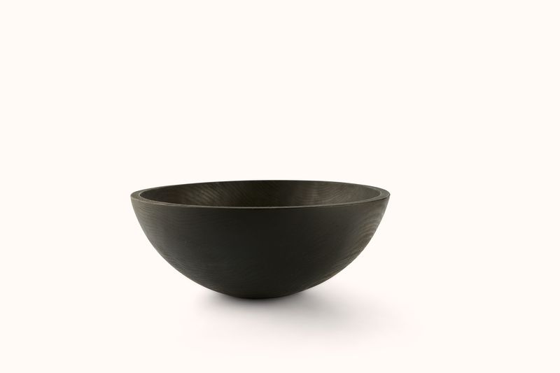 SPENCER PETERMAN 18" EBONIZED OAK ROUND BOWL
