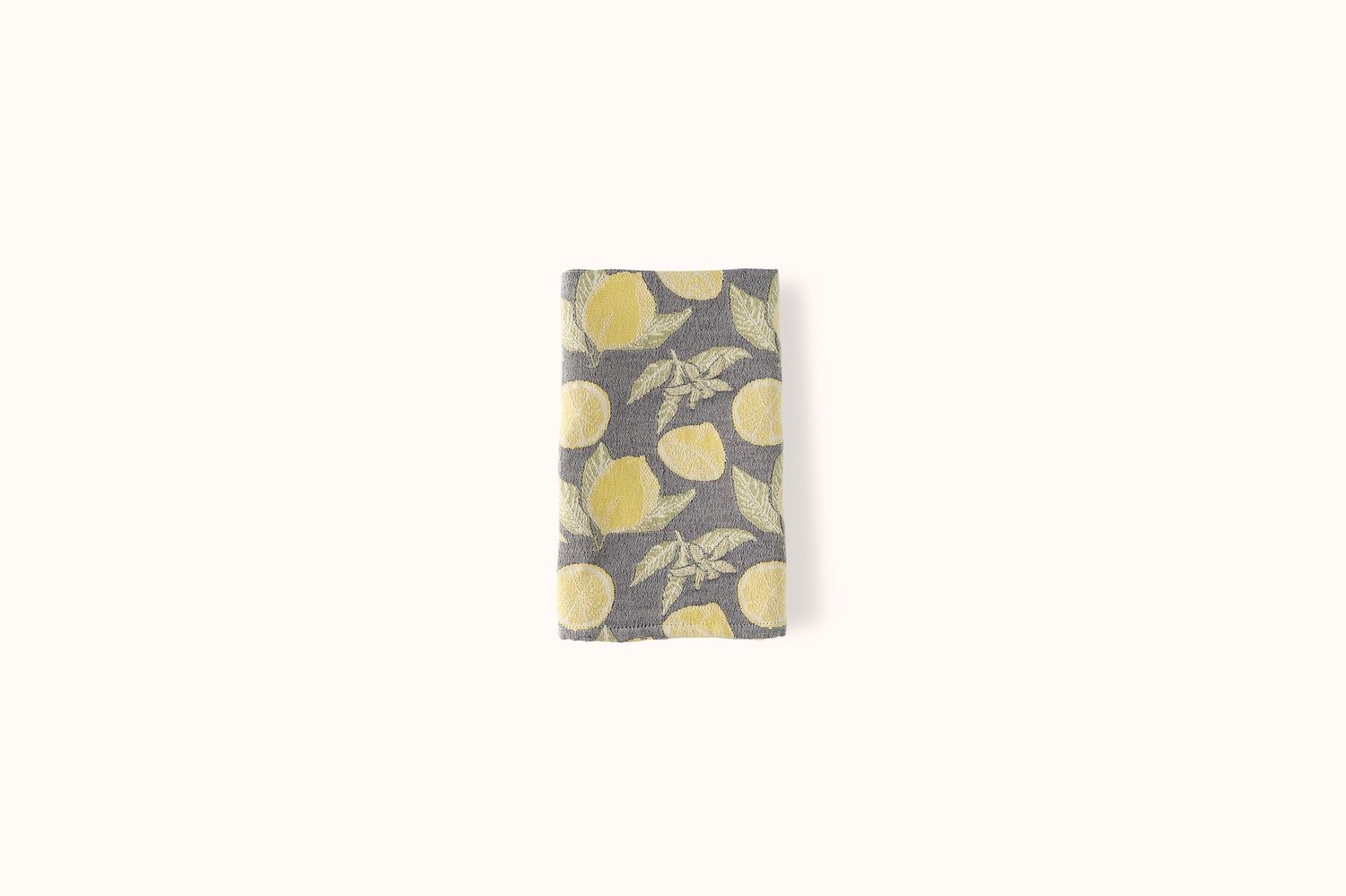 BUSATTI BLUE/YELLOW COTTON LEMONS KITCHEN TOWEL