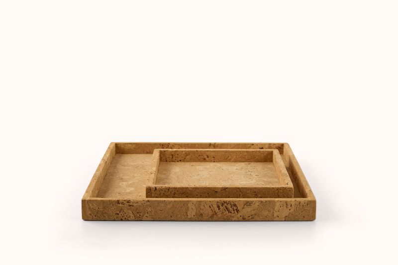 KD BIEL CORK SQUARE TRAY - LARGE