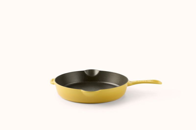 STAUB 11" CAST IRON SKILLET - CITRON