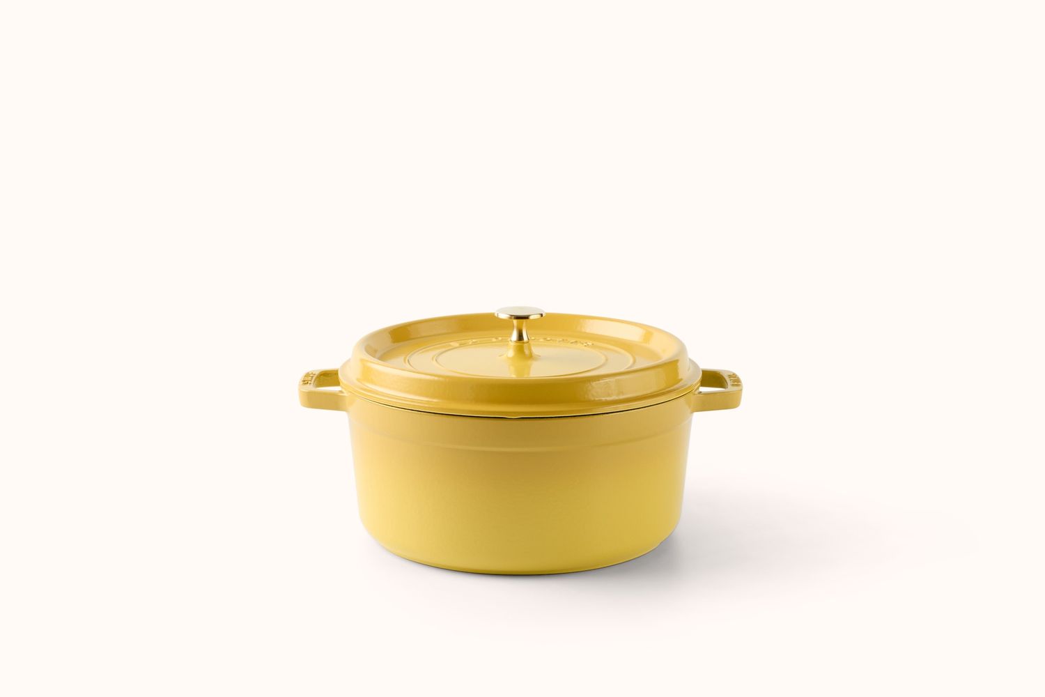 STAUB 5.5 QT. ROUND DUTCH OVEN - CITRON