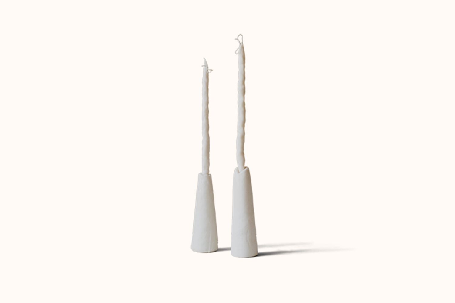 OBERFLACHT TRUMPET HIGH + TWIG CANDLE - CREAM