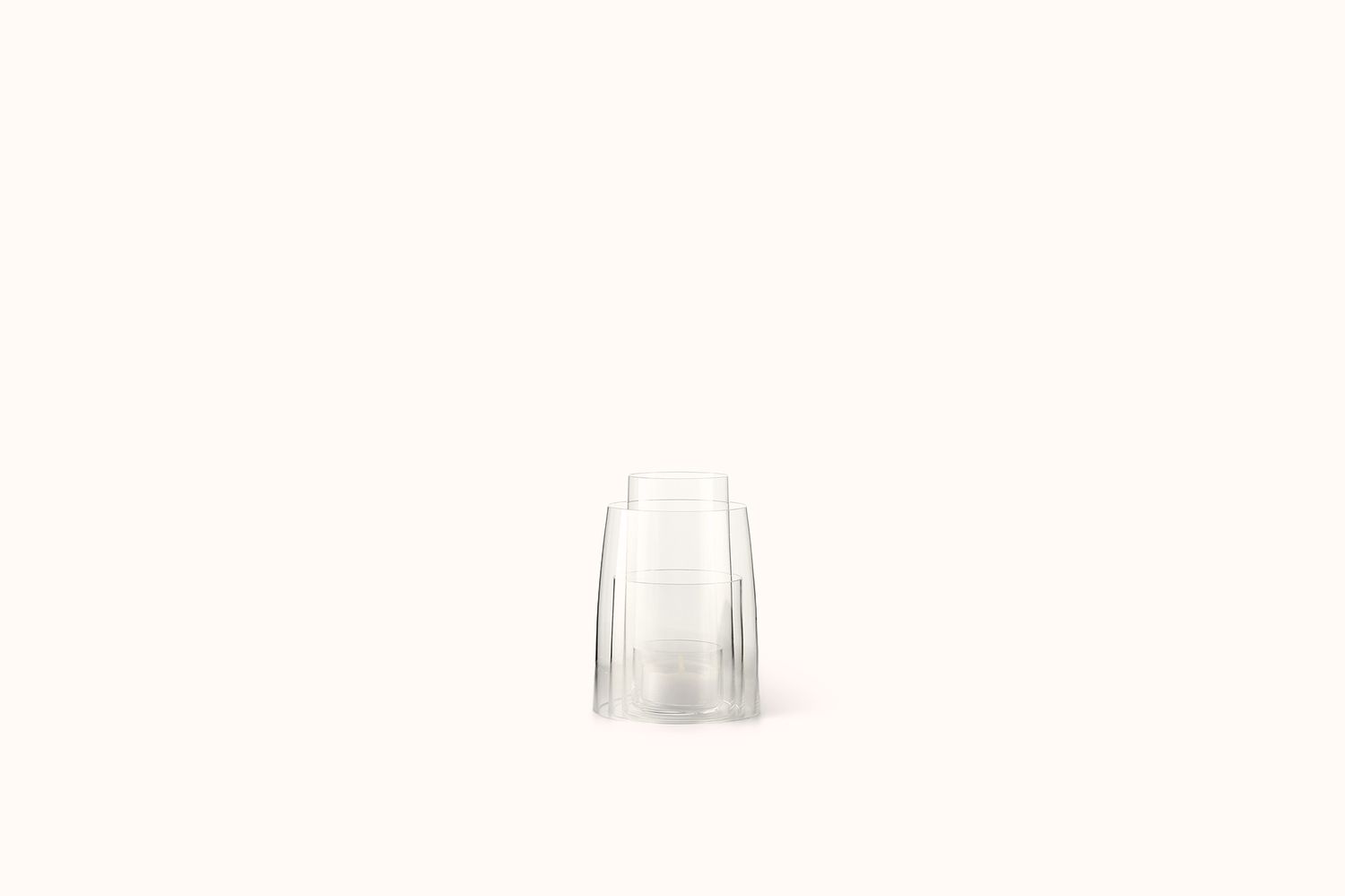 DEBORAH EHRLICH HURRICANE LANTERN WITH CLEAR TEA LIGHT