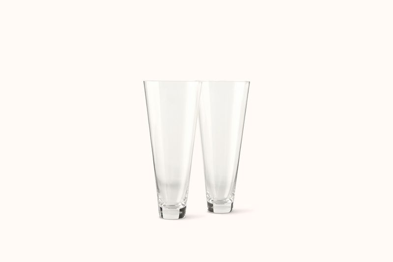DEBORAH EHRLICH CRYSTAL PILSNER GLASS