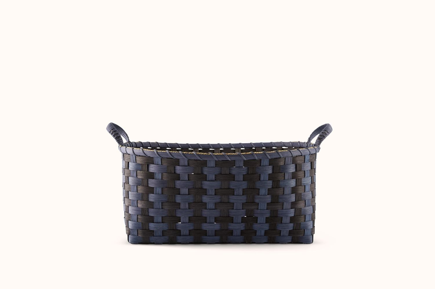 UNDERWATER WEAVING STUDIO MIDNIGHT/NAVY T-STRIPE BOUNTY BASKET